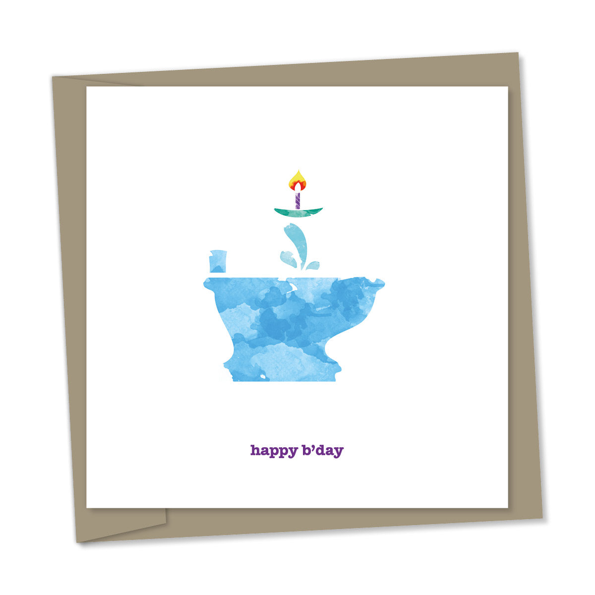 happy birthday card – happy b’day – happy bidet