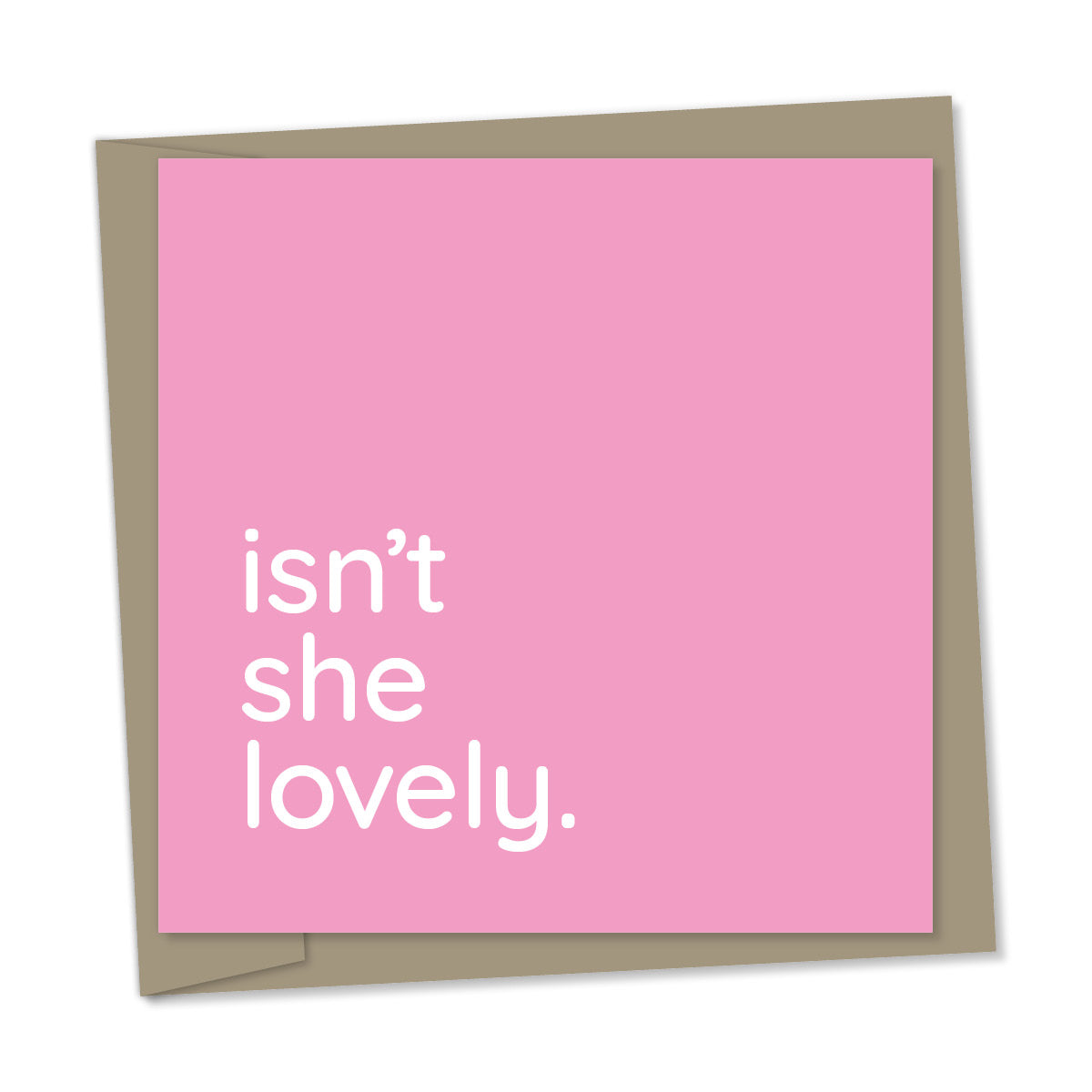 isn't she lovely – new baby girl card
