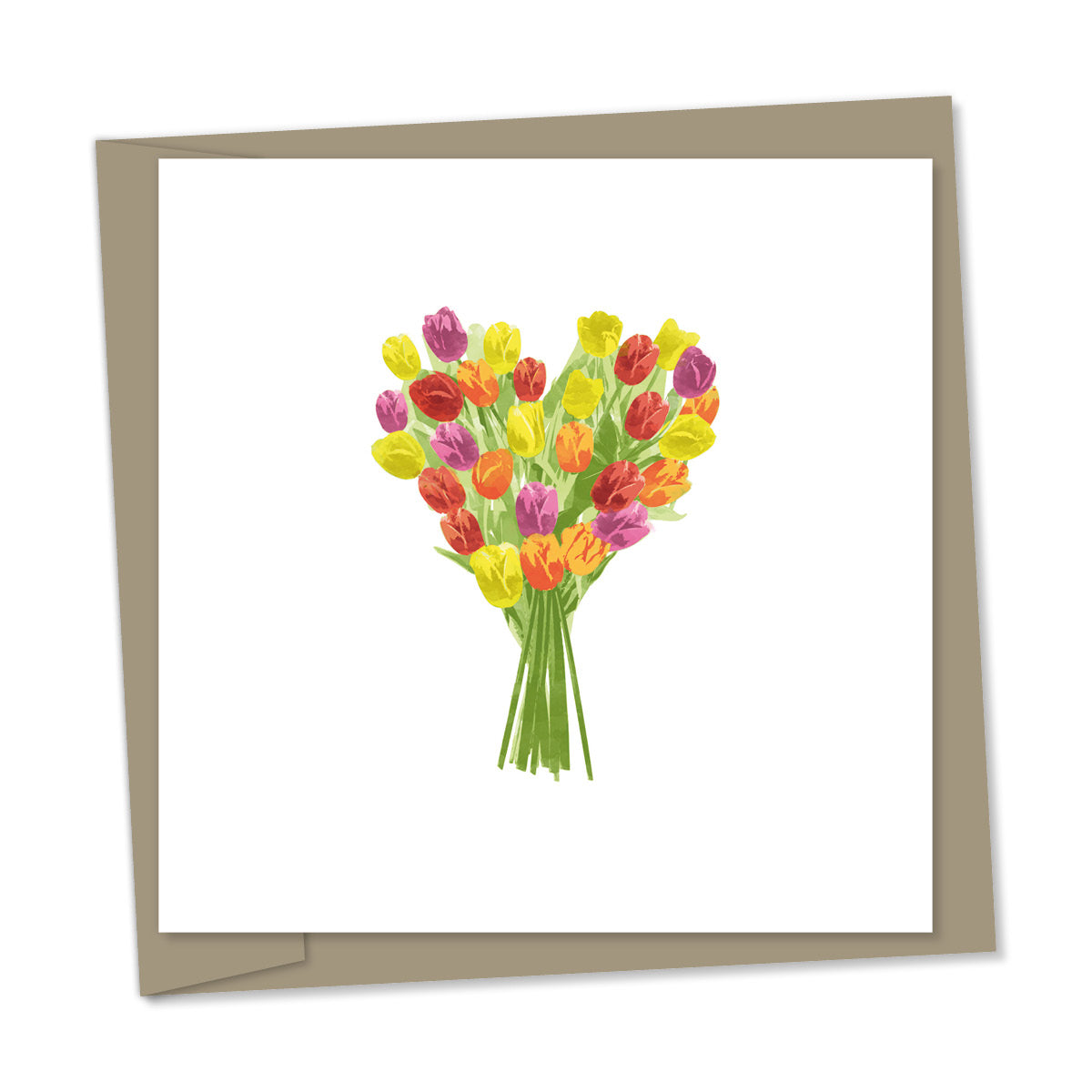 heart shaped tulips