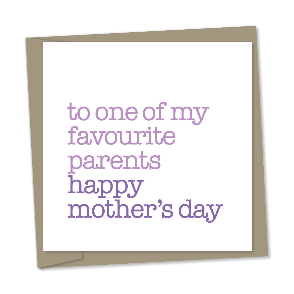 to one of my favourite parents – happy mother's day
