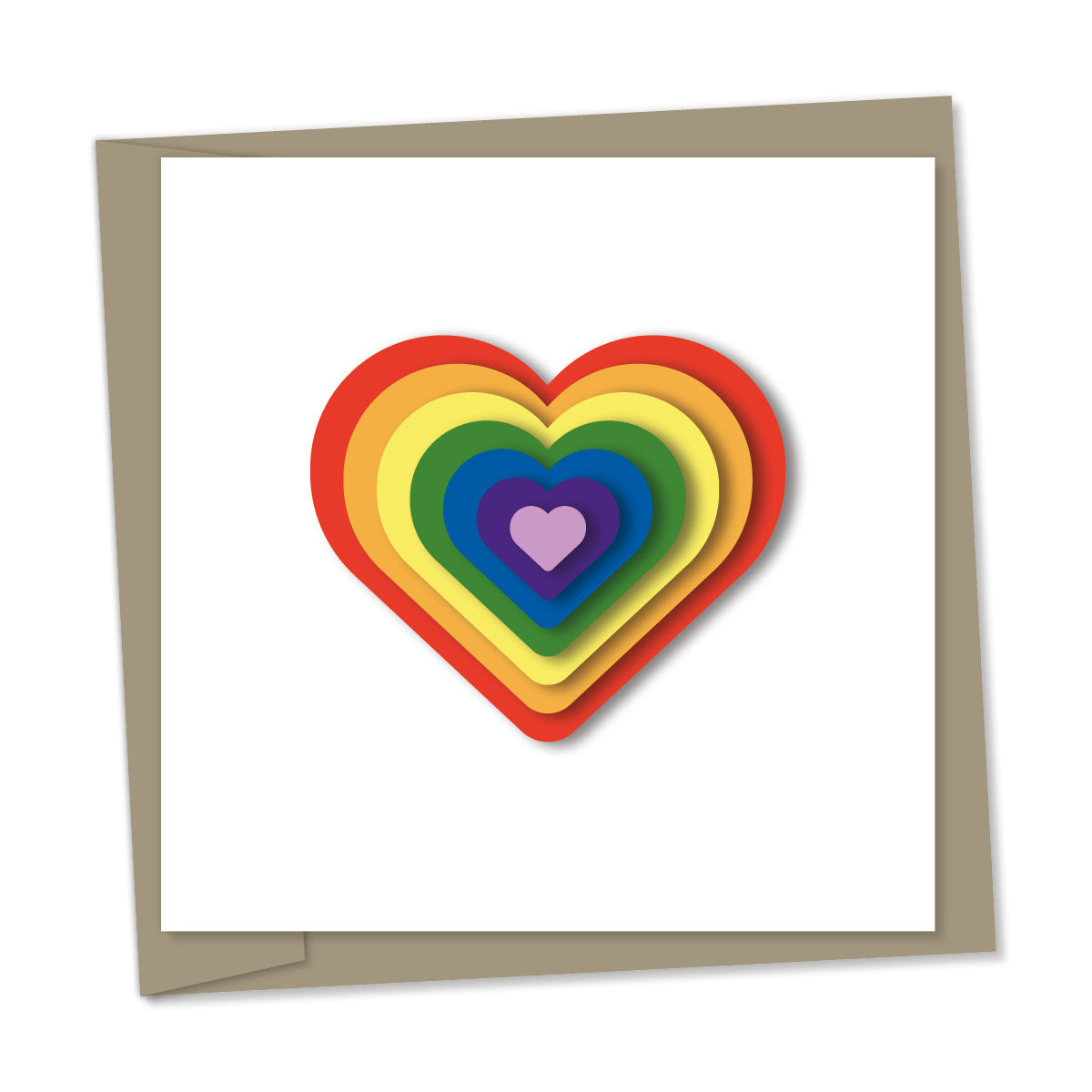 pride rainbow heart