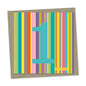 1st birthday card – pale blue number in striped background