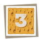 3rd birthday card – giraffes