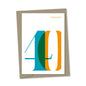 40th Birthday card overlapping numbers