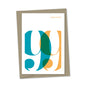 99th Birthday card overlapping numbers