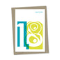 18th Birthday card overlapping numbers