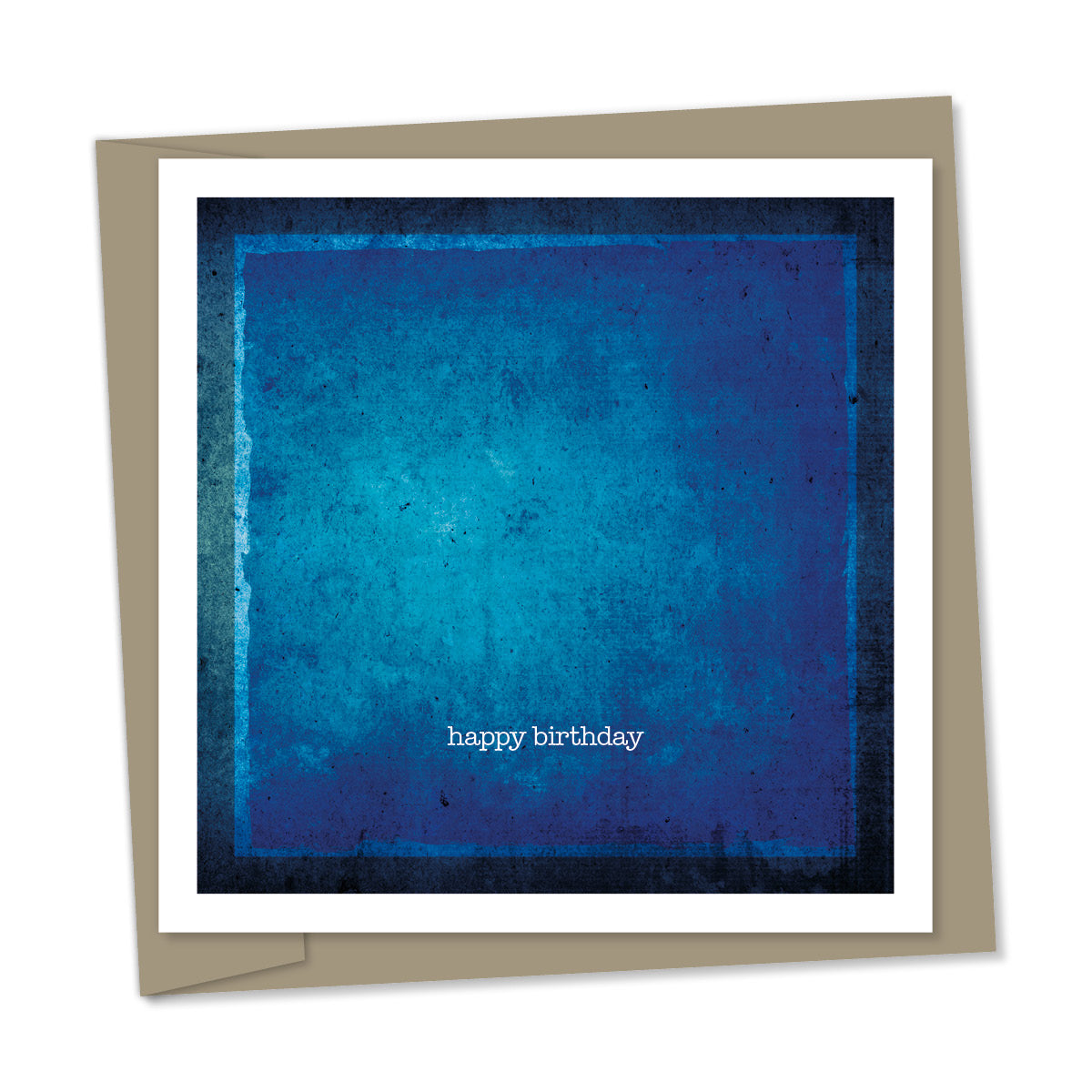 happy birthday – white type on blue