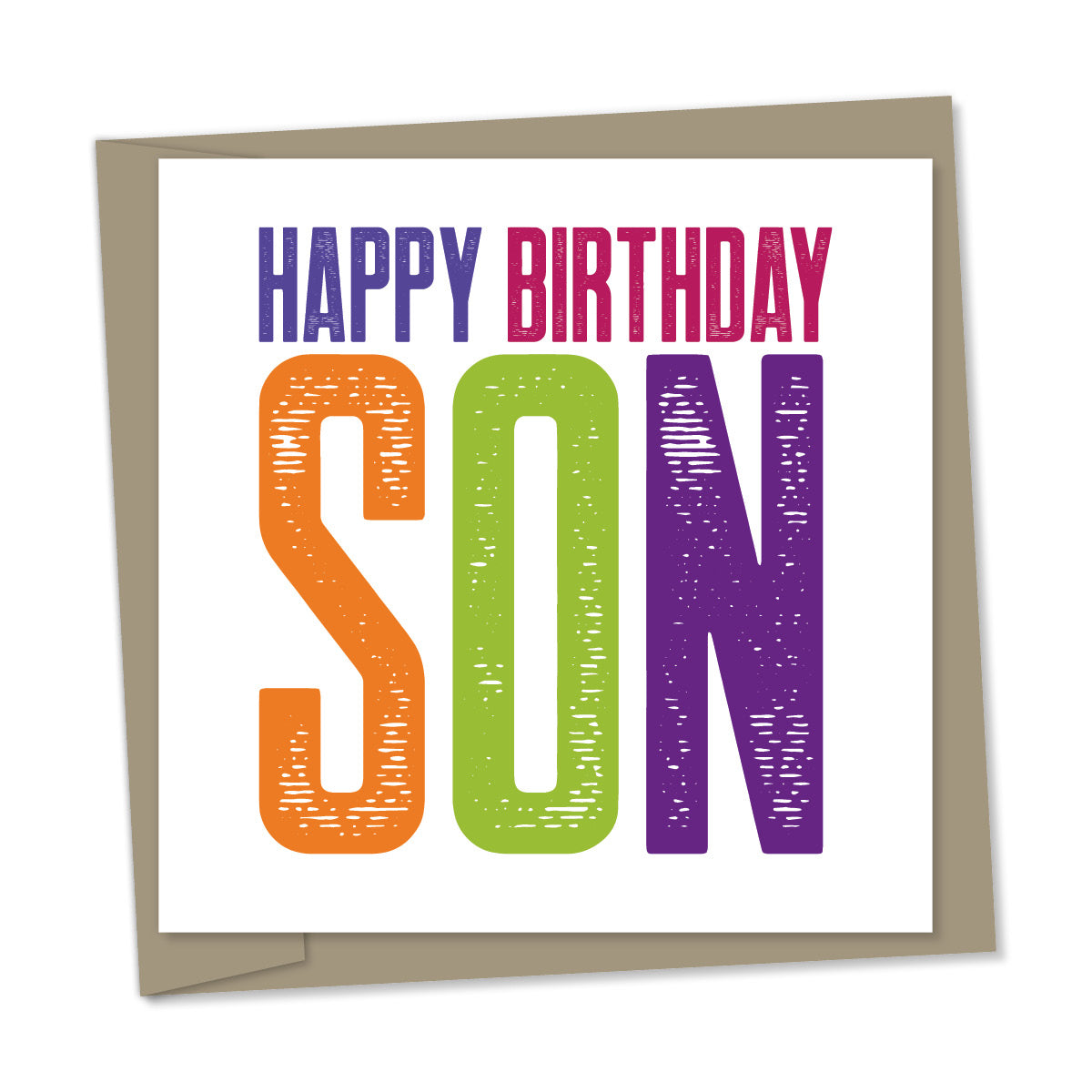 happy birthday son – bright colours