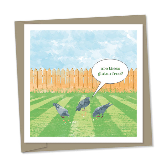 gluten free pigeon – “are these gluten free?”