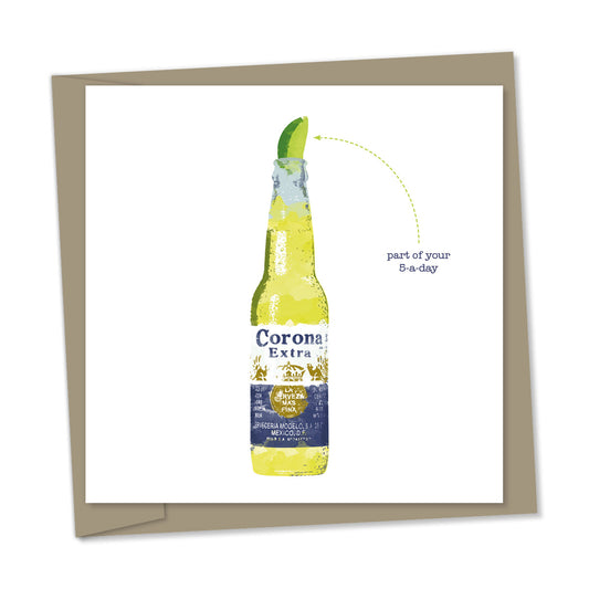 corona and lime – part of your 5 a day