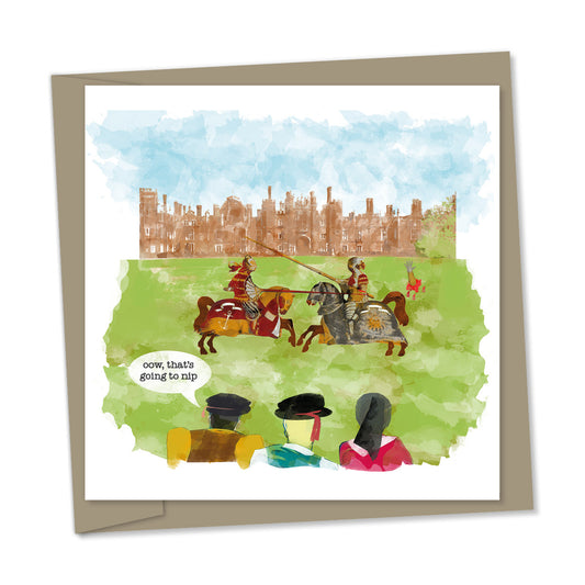 jousting at hampton court – “oow, that's going to nip”