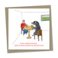 it was a great evening... until he was cornered by the pub boar