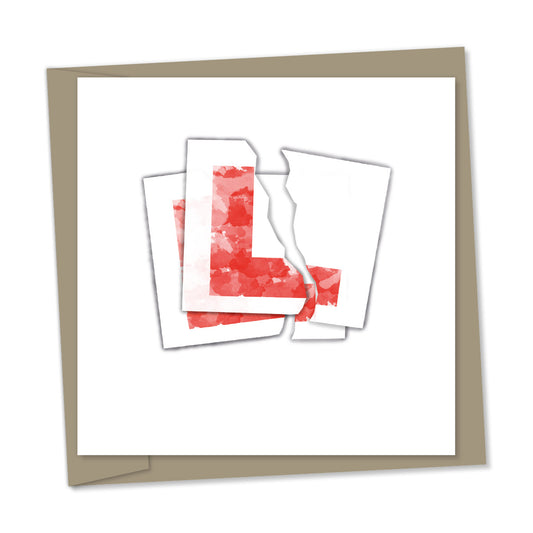 congratulations on passing your driving test – L plates