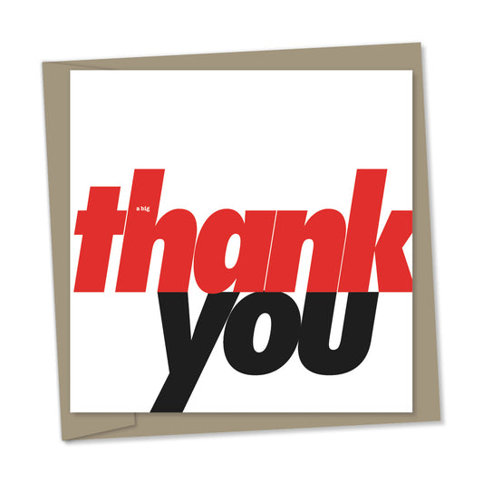 a big thank you