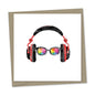 headphones and sunglasses
