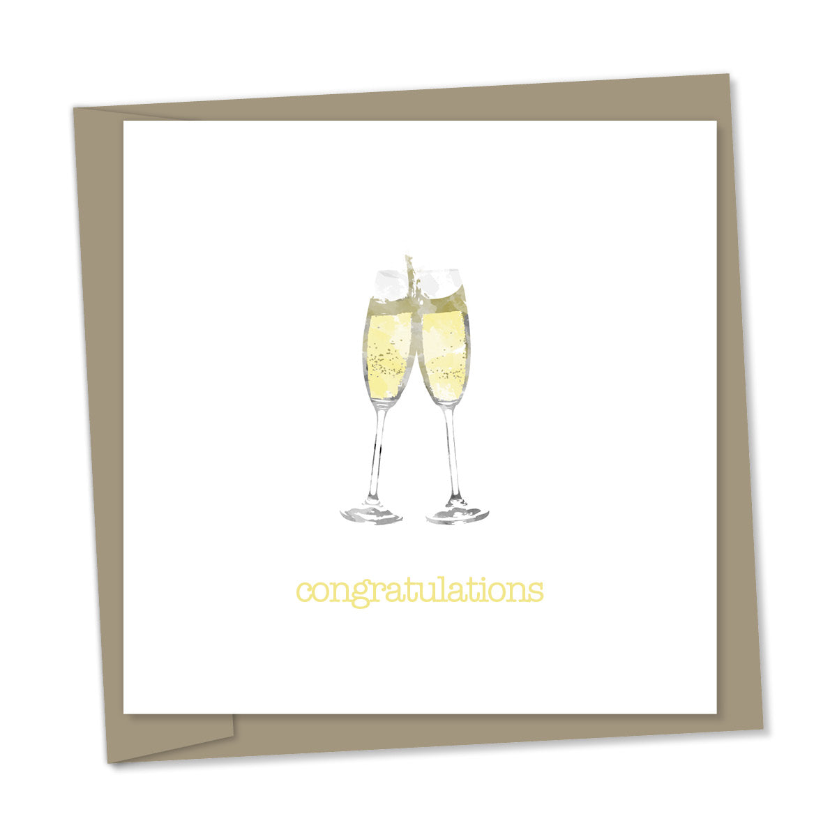 congratulations – champagne flutes