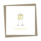 congratulations – champagne flutes