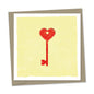 heart shaped key