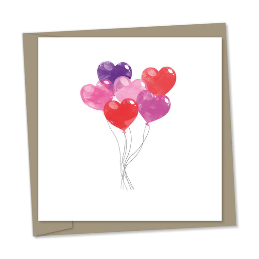heart shaped balloons – pinks/reds/purples