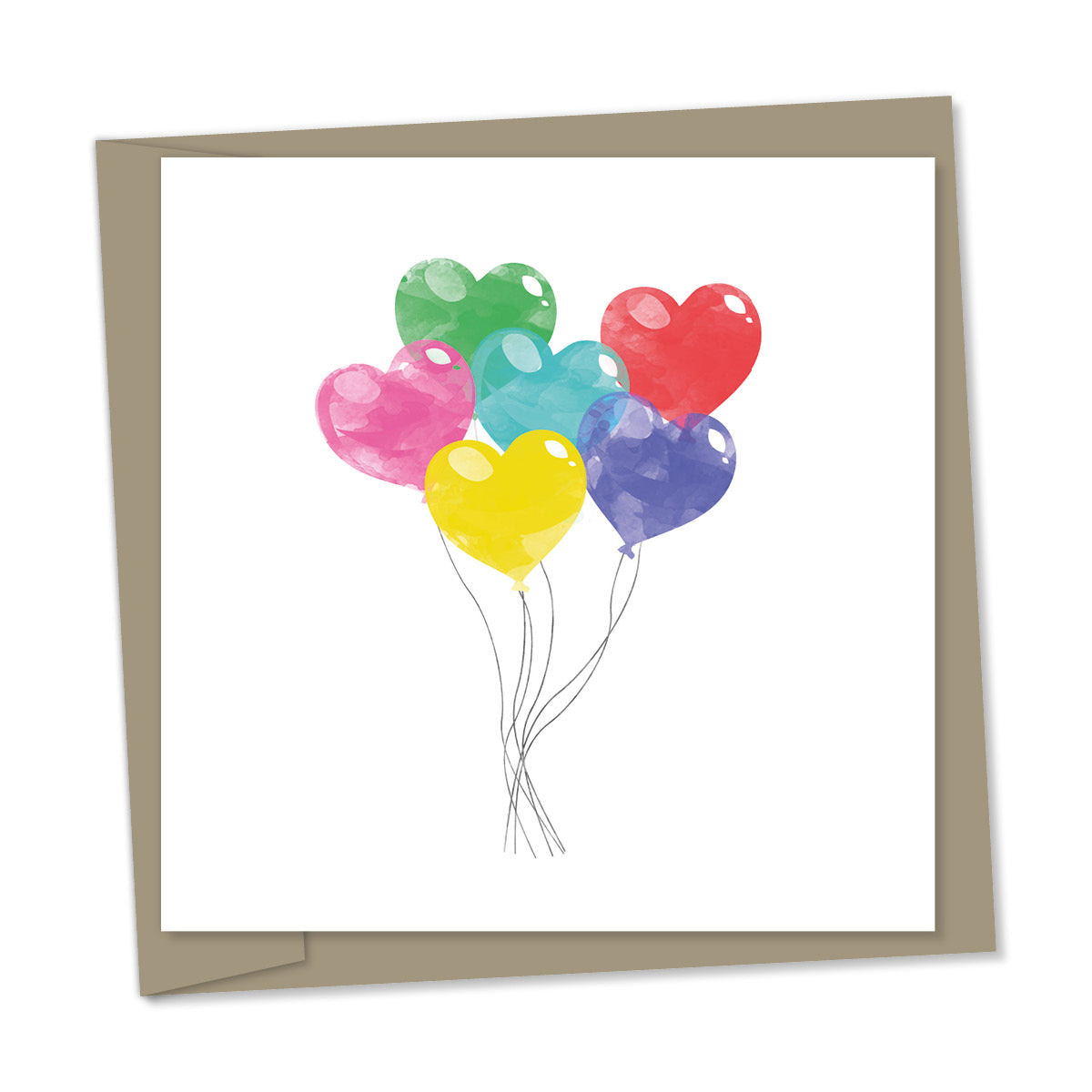 heart shaped balloons – multi colour