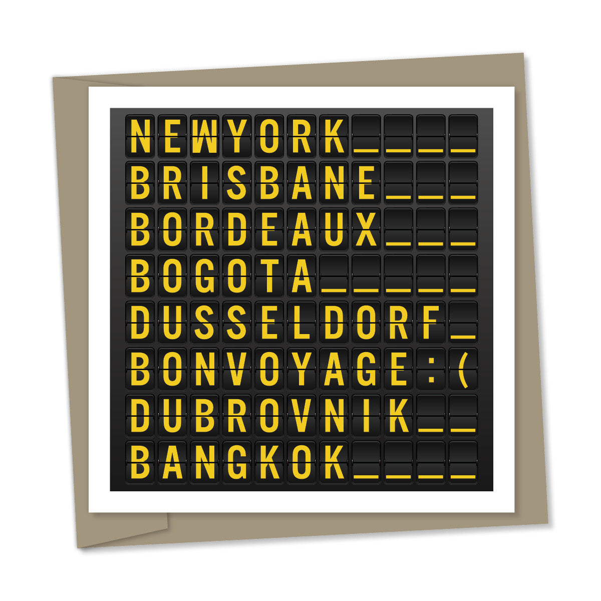 departures sign – bon voyage:(