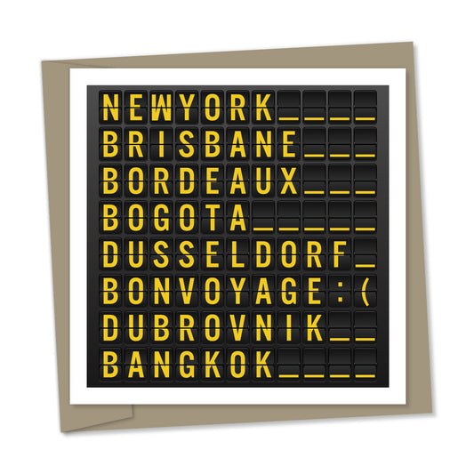 departures sign – bon voyage:(