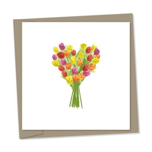 heart shaped tulips