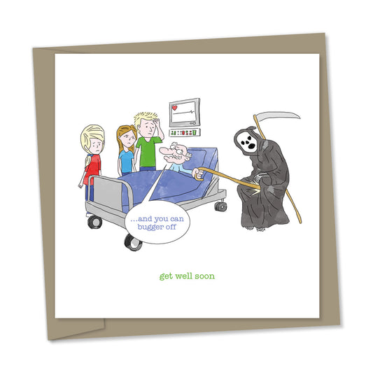 get well soon – grim reaper