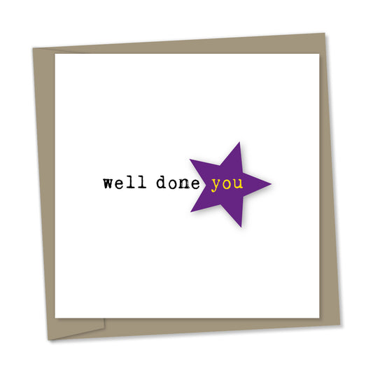 well done you – purple star