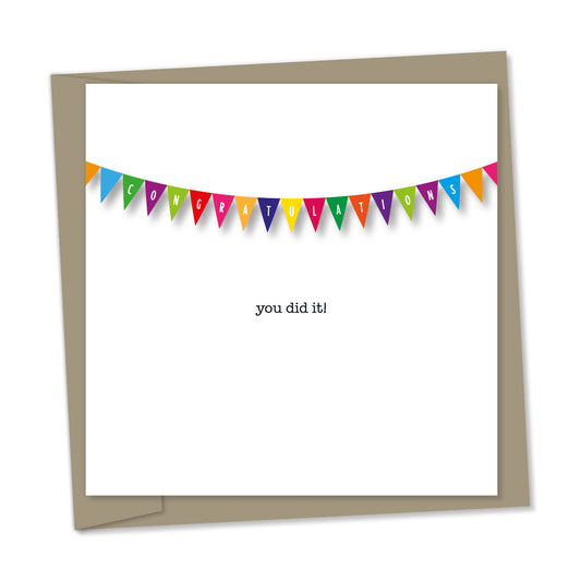 congratulations you did it – bunting