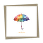 get well soon – rainbow umbrella
