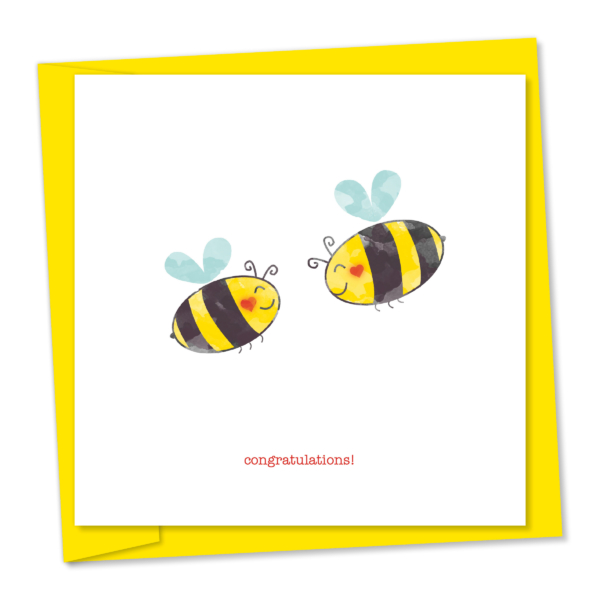 congratulations - two bees